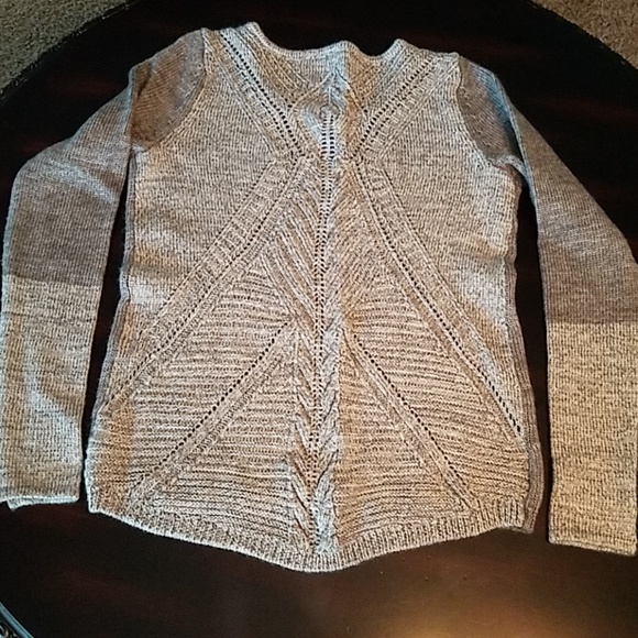 Outback Red Gray Color block Long sleeve Sweater - Picture 4 of 6